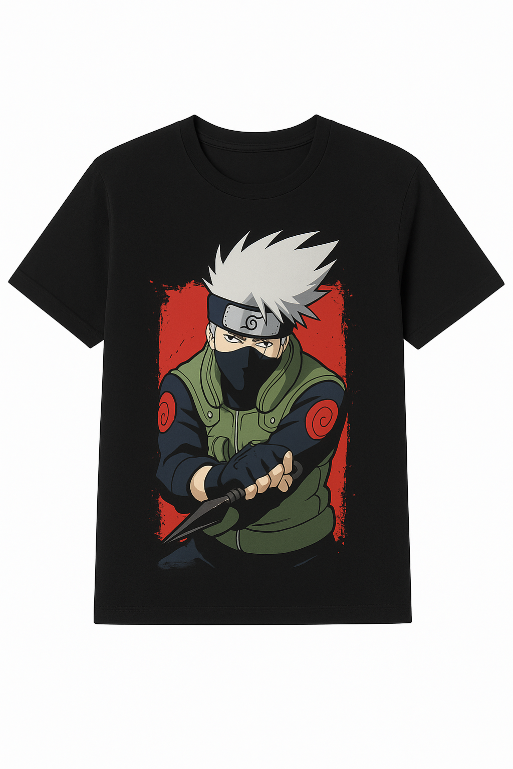 Kakashi Hatake Oversized Graphic Tee (Black)