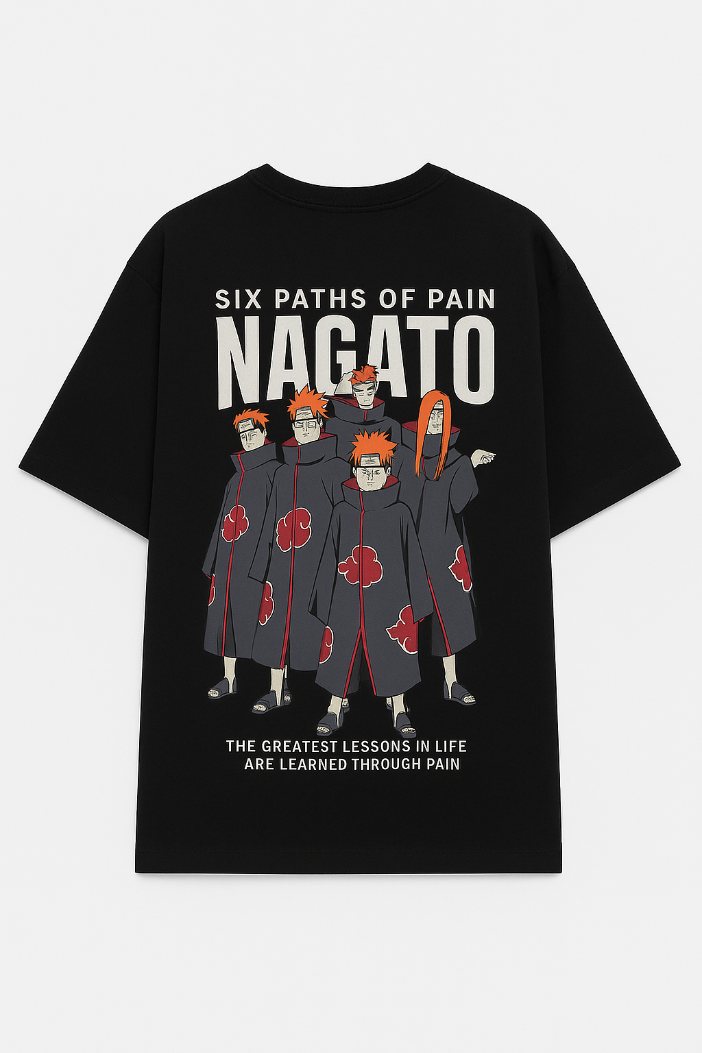 Nagato Six Paths of Pain Oversized T-Shirt (Black)