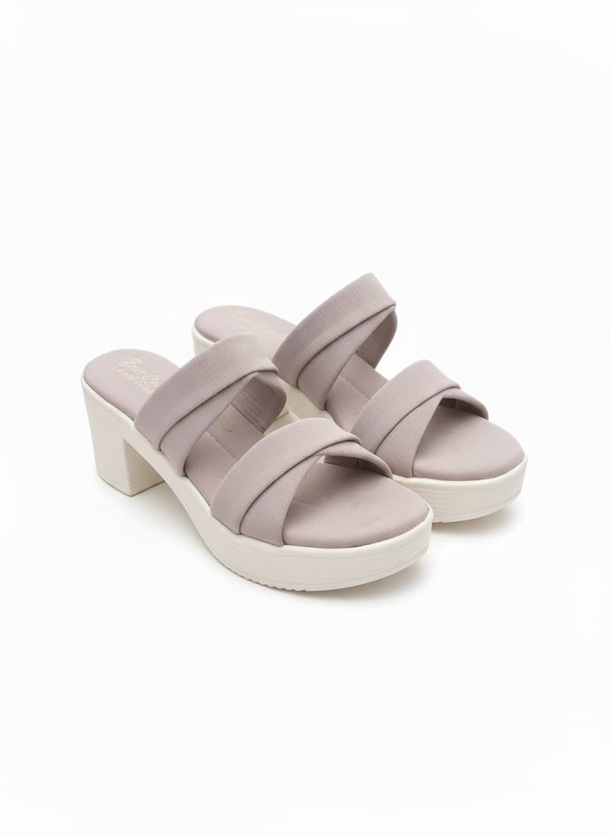 Chic Block Heel Sandals – Soft Mauve